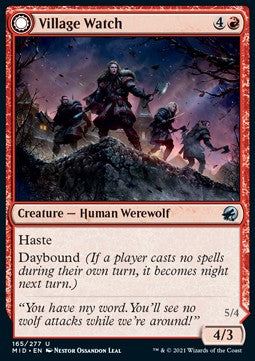 Village Watch // Village Reavers MID-165 Uncommon Excellent Englisch Foil