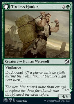Tireless Hauler // Dire-Strain Brawler MID-203 Common Near Mint Englisch