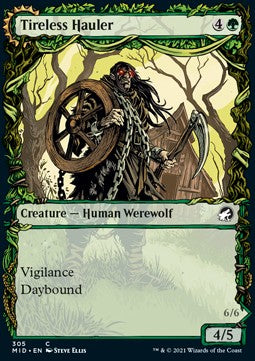 Tireless Hauler // Dire-Strain Brawler XMID-305 Common Excellent Englisch Foil
