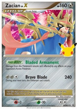 Zacian LV.X SWSH-135 Promo Light Played Deutsch