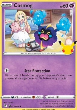 Cosmog CEL-013 Holo Rare Excellent Englisch
