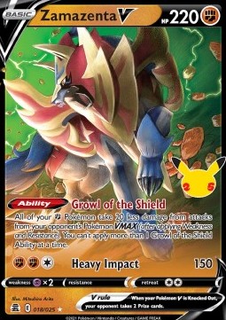 Zamazenta V CEL-018 Ultra Rare Near Mint Deutsch