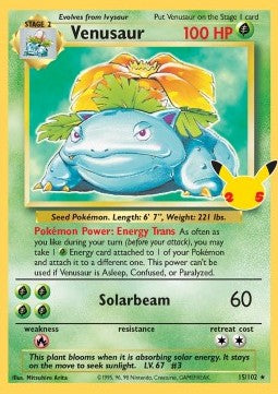 Venusaur CEL-BS 15 Holo Rare Near Mint Englisch