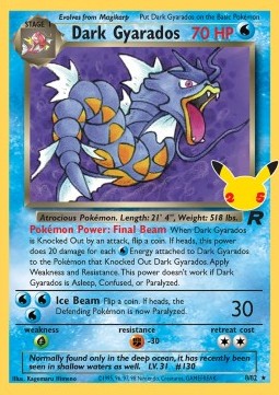Dunkles Garados CEL-TR 8 Holo Rare Near Mint Deutsch