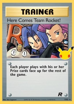 Hier kommt Team Rocket! CEL-TR 15 Holo Rare Near Mint Deutsch