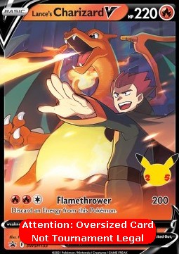 Lance's Charizard V SWSH-133 Oversized Near Mint Englisch