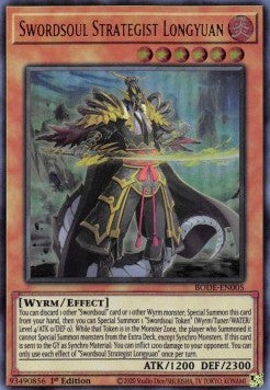 Schwertseelen-Stratege Longyuan BODE-005 Ultra Rare Near Mint Deutsch 1. Auflage