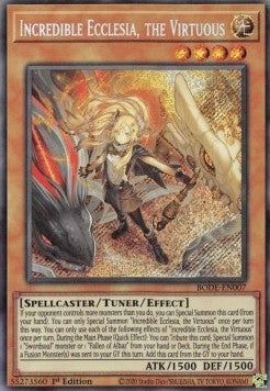 Unglaubliche Ecclesia, die Tugendhafte BODE-DE007 Secret Rare Light Played Deutsch 1. Auflage