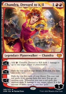 Chandra, Dressed to Kill VOW-149 Mythic Excellent Englisch Foil