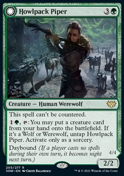 Howlpack Piper // Wildsong Howler VOW-205 Rare Near Mint Englisch