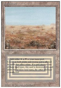 Scrubland 3ED- Rare Light Played Englisch