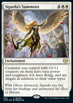 Sigarda's Summons PVOW-404 Rare Near Mint Englisch Foil