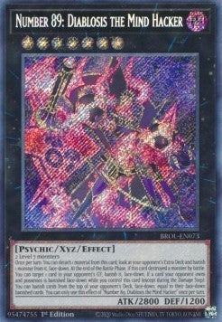 Nummer 89: Diablosis der Gedankenhacker BROL-073 Secret Rare Good Deutsch 1. Auflage