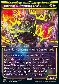 Hidetsugu, Devouring Chaos XNEO-432 Rare Excellent Englisch Foil