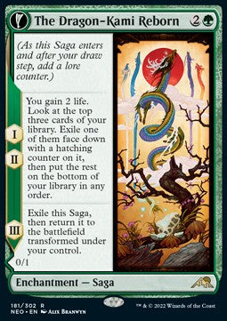 The Dragon-Kami Reborn // Dragon-Kami's Egg NEO-181 Rare Near Mint Englisch