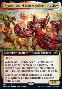 Risona, Asari-Kommandeurin (V.2) XNEO-492 Rare Excellent Deutsch Foil