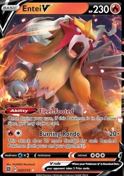 Entei V BRS-022 Ultra Rare Excellent Englisch