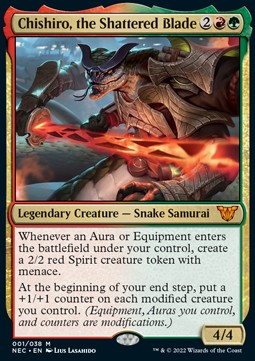 Chishiro, the Shattered Blade NEC-1 Mythic Near Mint Englisch Foil