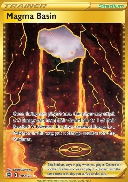 Magmabecken BRS-185 Secret Rare Excellent Deutsch