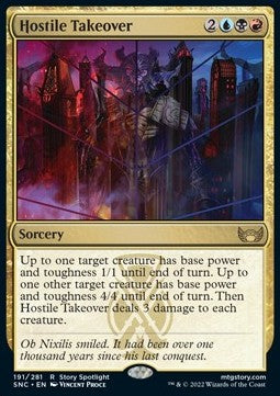 Hostile Takeover SNC-191 Rare Excellent Englisch