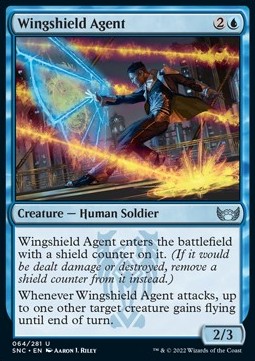 Wingshield Agent SNC-64 Uncommon Excellent Englisch