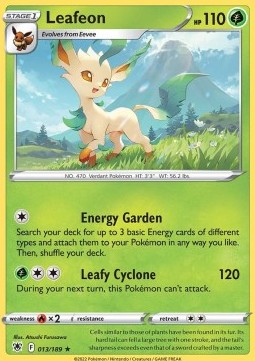 Leafeon ASR-013 Rare Excellent Englisch
