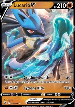 Lucario V ASR-078 Ultra Rare Excellent Deutsch