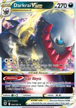 Darkrai VSTAR ASR-099 Ultra Rare Good Deutsch
