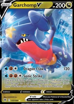 Garchomp V ASR-117 Ultra Rare Excellent Englisch