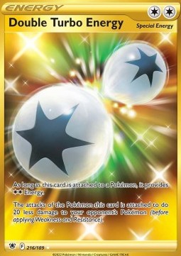 Doppel-Turbo-Energie ASR-216 Secret Rare Excellent Deutsch