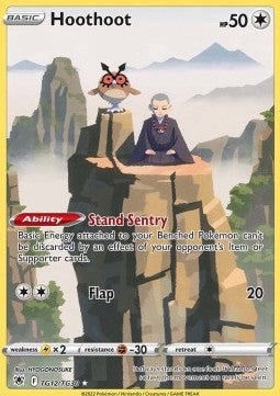 Hoothoot ASR-TG12 Holo Rare Good Deutsch