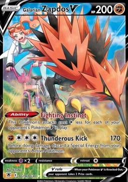 Galar-Zapdos V ASR-TG19 Ultra Rare Excellent Deutsch