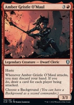 Amber Gristle O'Maul CLB-159 Uncommon Good Deutsch Foil