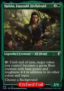 Halsin, Smaragdhain-Erzdruide (V.1) XCLB-516 Uncommon Near Mint Deutsch Foil