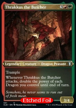 Thrakkus der Schlächter (V.1) XCLB-551 Uncommon Near Mint Deutsch Foil