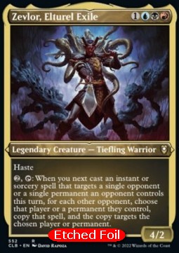 Zevlor, Elturel Exile XCLB-552 Rare Near Mint Englisch Foil