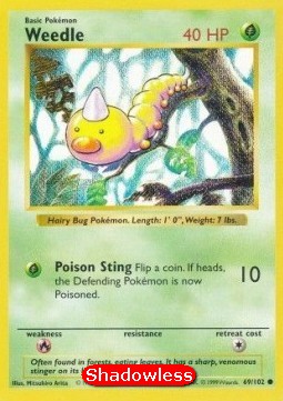 Weedle BS-69 Common Near Mint Englisch