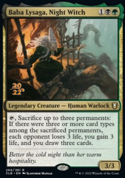 Baba Lysaga, Night Witch PCLB-266 Rare Excellent Englisch Foil