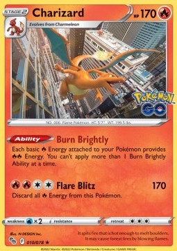 Glurak PGO-010 Holo Rare Good Deutsch