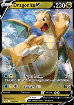 Dragonite V PGO-049 Ultra Rare Good Englisch