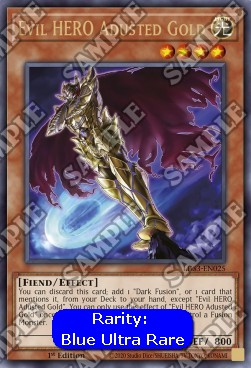 Böser HELD Adusted Gold (V.3) LDS3-025 Ultra Rare Near Mint Deutsch 1. Auflage