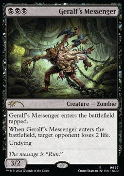 Geralf's Messenger SLDAS-9997 Rare Near Mint Englisch