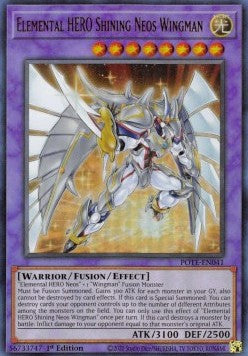 Elemental HERO Shining Neos Wingman POTE-041 Ultra Rare Near Mint Englisch 1. Auflage