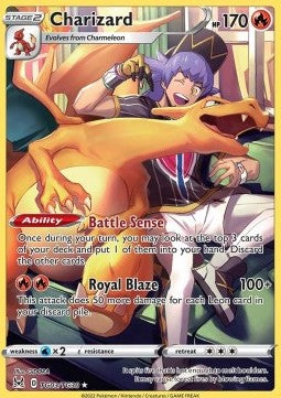 Charizard LOR-TG03 Holo Rare Excellent Englisch