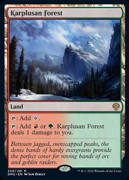 Karplusan Forest DMU-250 Rare Excellent Englisch Foil