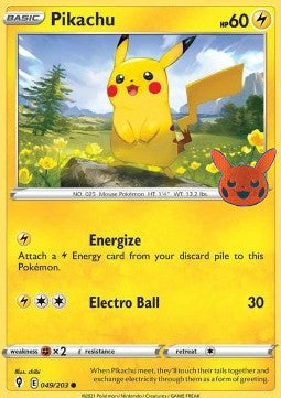 Pikachu BOO-EVS 049 Promo Excellent Englisch