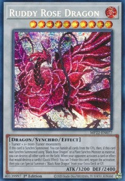Rötlicher Rosendrache MP22-DE077 Secret Rare Excellent Deutsch 1. Auflage