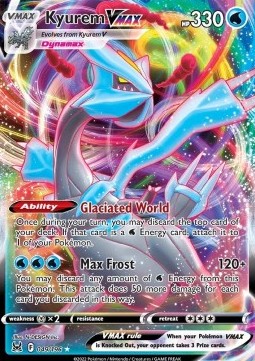 Kyurem VMAX LOR-049 Ultra Rare Good Deutsch