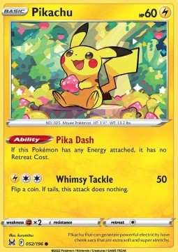 Pikachu LOR-052 Common Excellent Deutsch