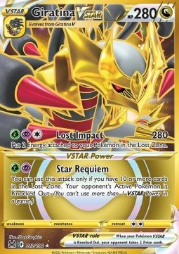 Giratina VSTAR LOR-212 Secret Rare Poor Deutsch